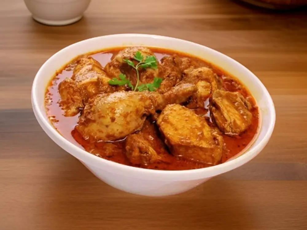 Chicken curry with rice