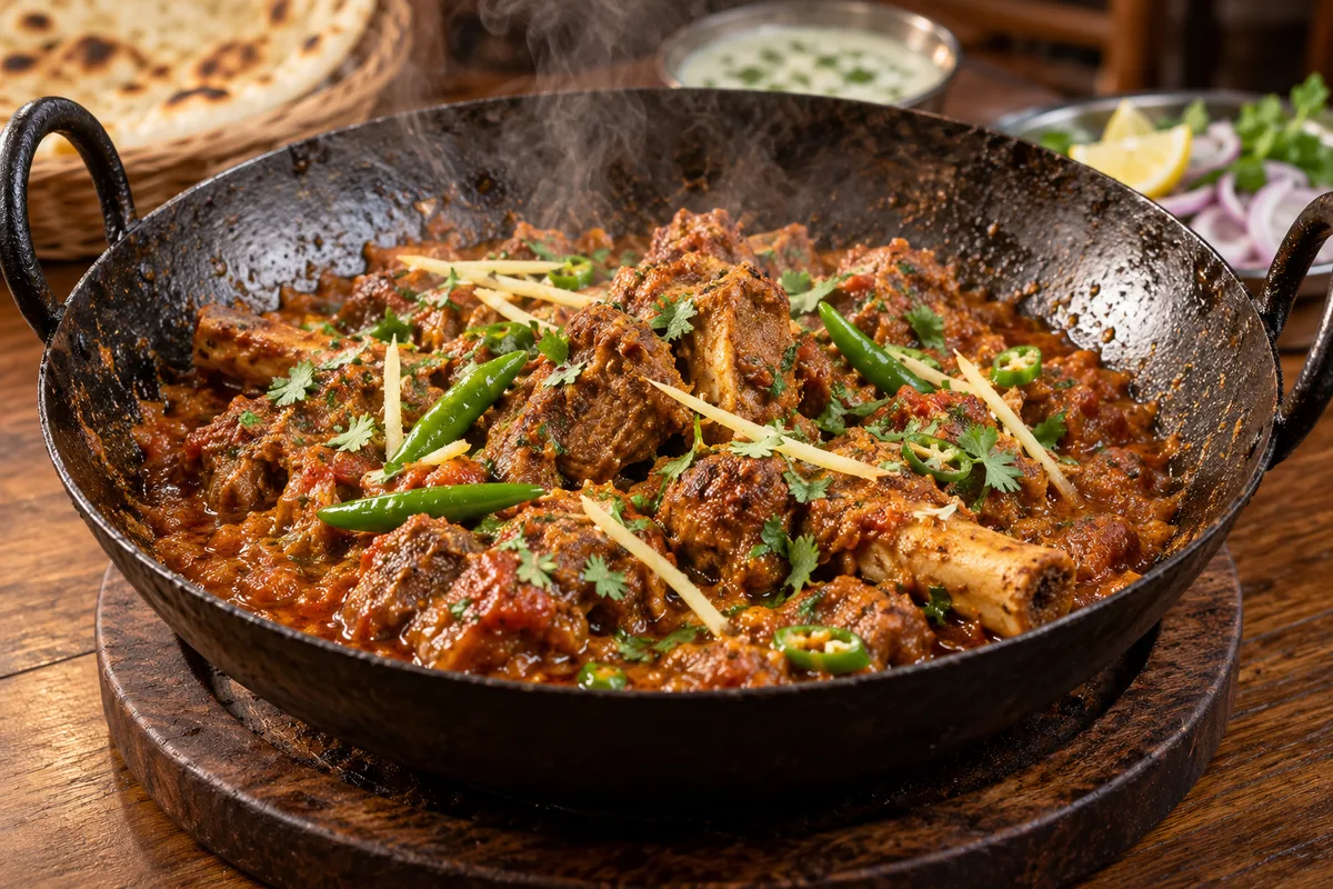 Mutton Karahi at Arabian Grill Restaurant