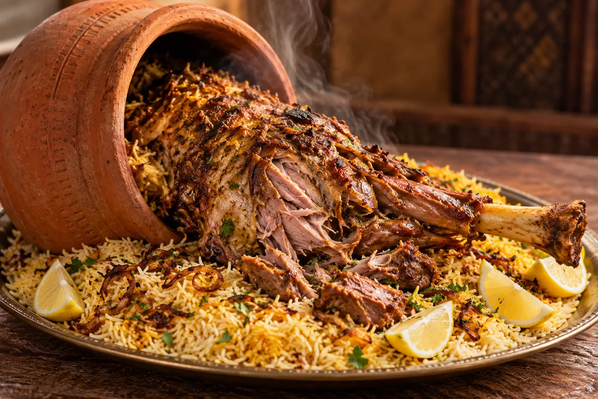 Mutton Matka Sajji at Arabian Grill Restaurant