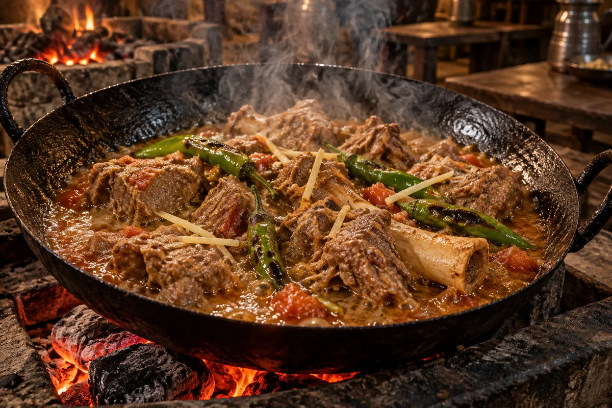 Mutton Shinwari Karahi at Arabian Grill Restaurant